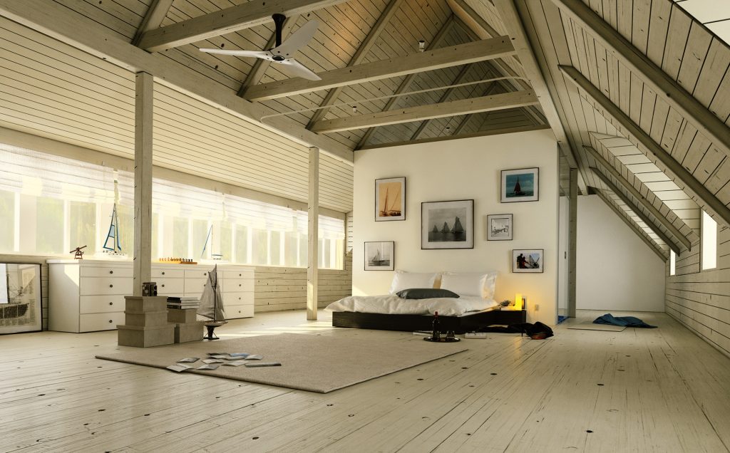 Villa Bedroom visualisation from renderwerke
